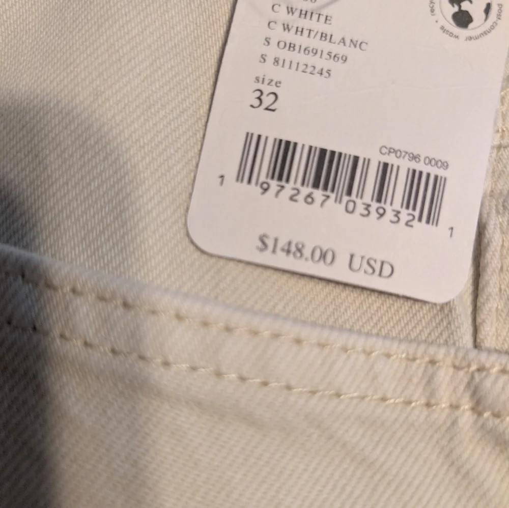 We The Free Moxie Low Slung Barrels, Off White, NWT ..Retail 148 Size 32